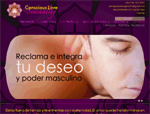 Tablet Screenshot of amorysensualidadconscientes.com